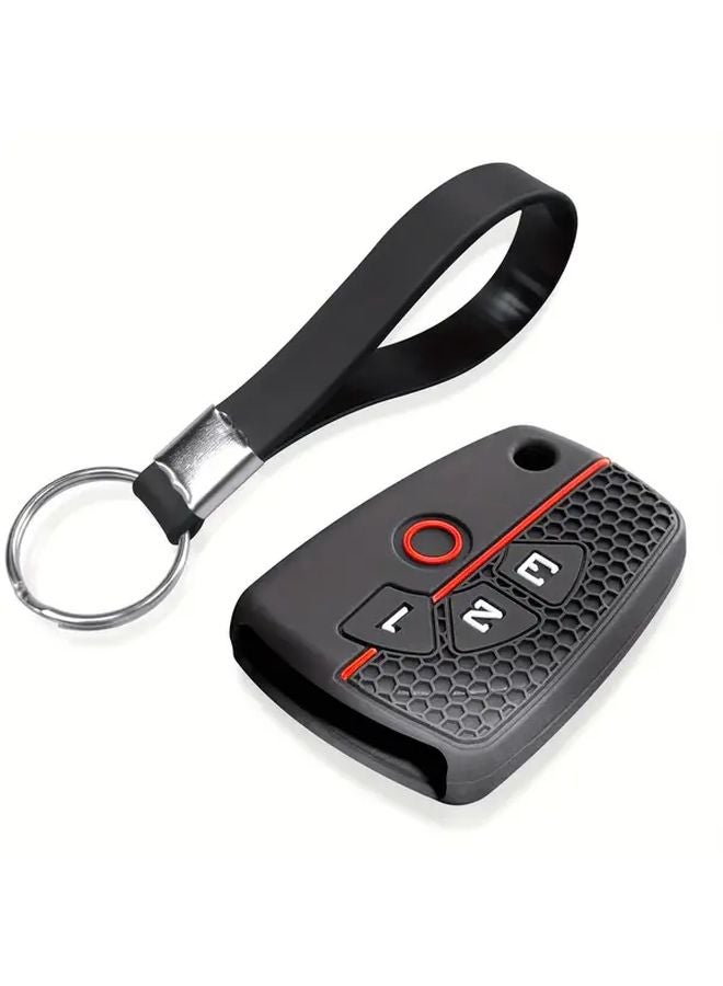 Black Long Keychain Set For Chevrolet Cruze Spark Captiva Onix Silverado Volt Camaro Aveo Sonic - Image 1